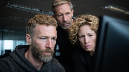 Startup team engages in intense brainstorming session in modern office space during afternoon hours