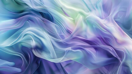 Obraz premium Abstract background with blue, purple and green flowing shapes and textures