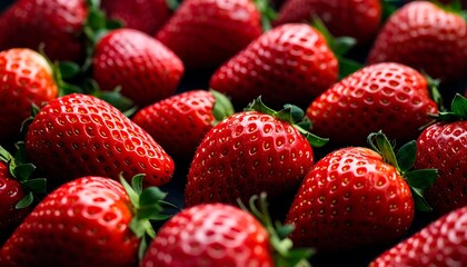 Fresh Strawberries Close Up