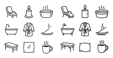 Relaxation Icons Grid