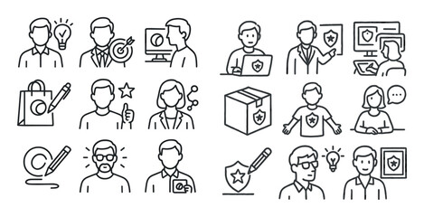 Fototapeta premium Branding Icons Grid
