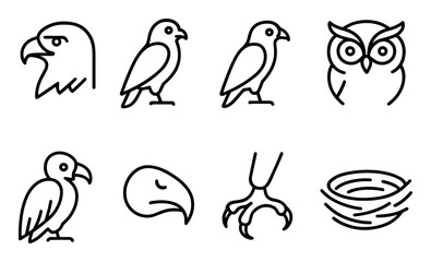 Fototapeta premium Minimalist Birds of Prey