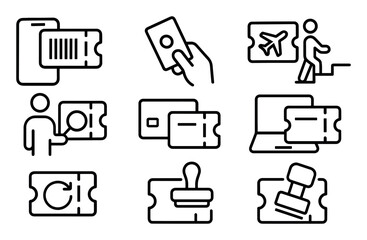 Minimal Travel Icons