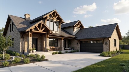 a_rural_home_in_a_modern_rustic_style