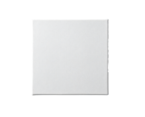 Square, blank, white, rectangular, panel.  A plain, white, matte-finish, square object, likely a panel or cover plate