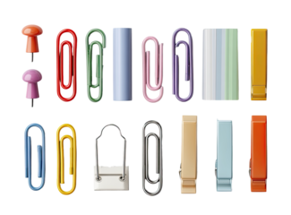 Colorful stationery assortment