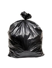 Full black plastic garbage bag (19)