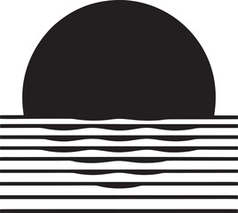 Abstract Sunset Over Calm Water