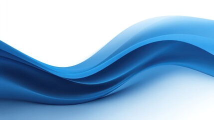 Obraz premium Ultra quality image of blue abstract wave background with white background.