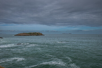 Saint Malo a fortress city in a bay of the French Atlantic coast