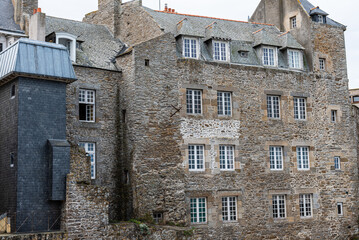 Saint Malo a fortress city in a bay of the French Atlantic coast
