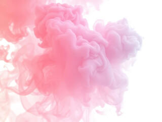 Fototapeta premium abstract pink fluffy clouds mist fog smoke curling isolated on transparent background