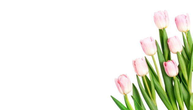 PNG Transparent Pink Tulip Side Border - Powered by Adobe