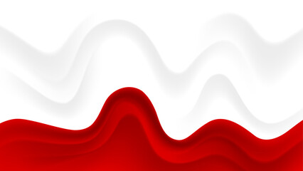 red and white flowing abstract background