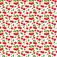 Cherries cute pattern