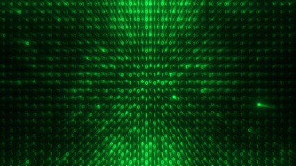 green binary code - Powered by Adobe