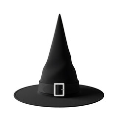 Fototapeta premium A dark witch's hat with a buckle.