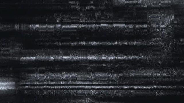 Abstract dark glitch effect for modern backgrounds or digital distortions in sleek designs