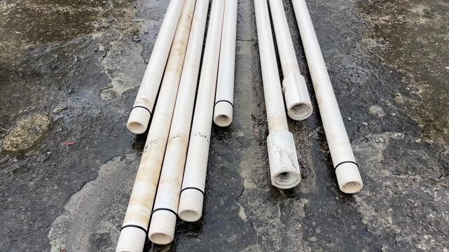 Plastic Pipe for Tubewell Irrigation | White Water Pipe Used in Farming and Agriculture