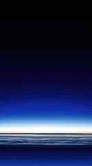 Fototapeta premium A scenic, atmospheric view of Earth's horizon from space, displaying a gradation of colors from the darkness of space to a bright horizon line