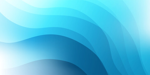 Abstract bright wavy background with translucent wavy, curvy shapes, soft gradient colors in blue and white. Modern flowing design, perfect for digital art, presentations, or contemporary decoration.