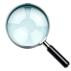 Magnifying Glass A Detailed View - Clarity and Exploration Tool for Investigations and Close-Ups