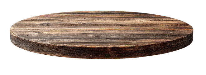 Oval Wooden Tabletop