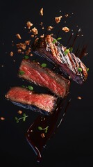 Gourmet Wagyu Filet Steak for Luxury Food Branding