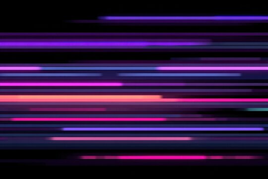 Abstract background with vibrant purple and pink horizontal light streaks