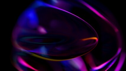 Abstract Colorful Fluid Shapes