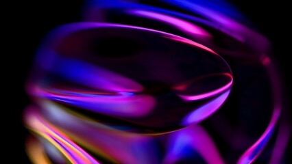 Abstract Colorful Swirls of Light