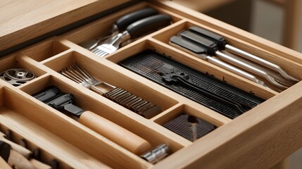 Kitchen Cutlery Drawer Organization