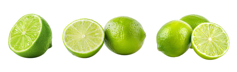 Fresh green limes