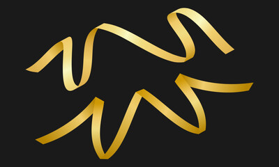 Golden Ribbon Twirls for Festive Decor