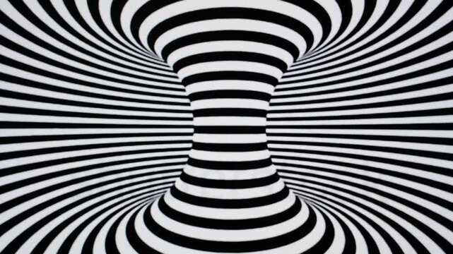 Hypnotic optical illusion effect background