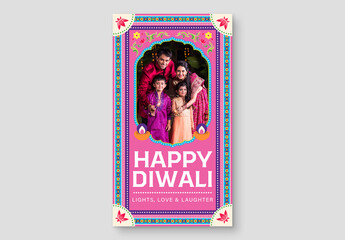 Happy Diwali Photo Frames for Indian Festival Greetings