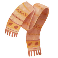 Scarf clipart watercolor