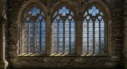 Fototapeta premium Architectural stained glass windows
