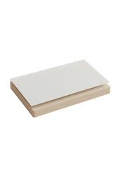 Isolated Stack Of Beige And White Paper Sheets With Transparent Background