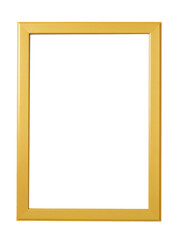 golden frame isolated on white background.