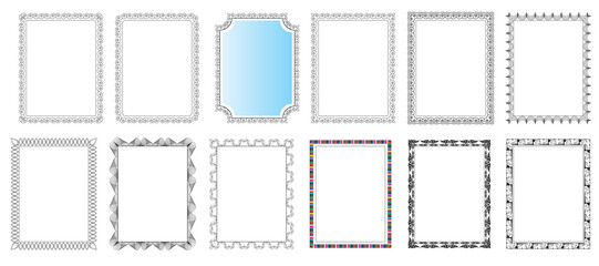 set of vintage postage stamps