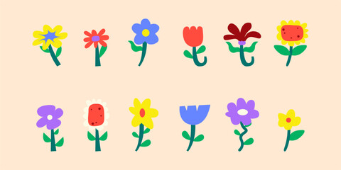 Flowers Hand Drawn
