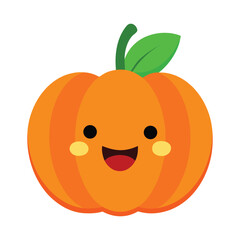 Happy Pumpkin Vector Design for Halloween
