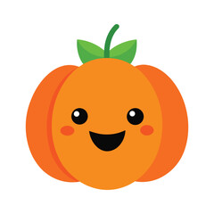 Happy Pumpkin Vector Design for Halloween
