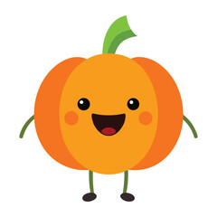 Happy Pumpkin Vector Design for Halloween
