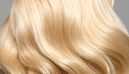 Naklejka premium Blonde wavy hair close-up