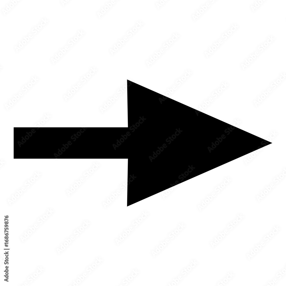Poster pointer icon vector. arrow illustration sign. direction symbol. route logo. course mark.