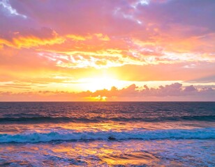 Fototapeta premium Ocean Sunset Landscape
