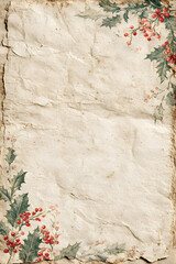 Vintage Christmas Journal Page &ndash; Vintage Snow &mdash; Neutral Palette #067