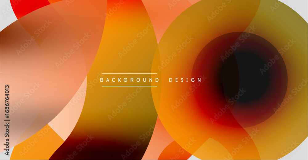Poster abstract fluid shapes, warm colors blend. gradient design creates dynamic visual texture. modern aes